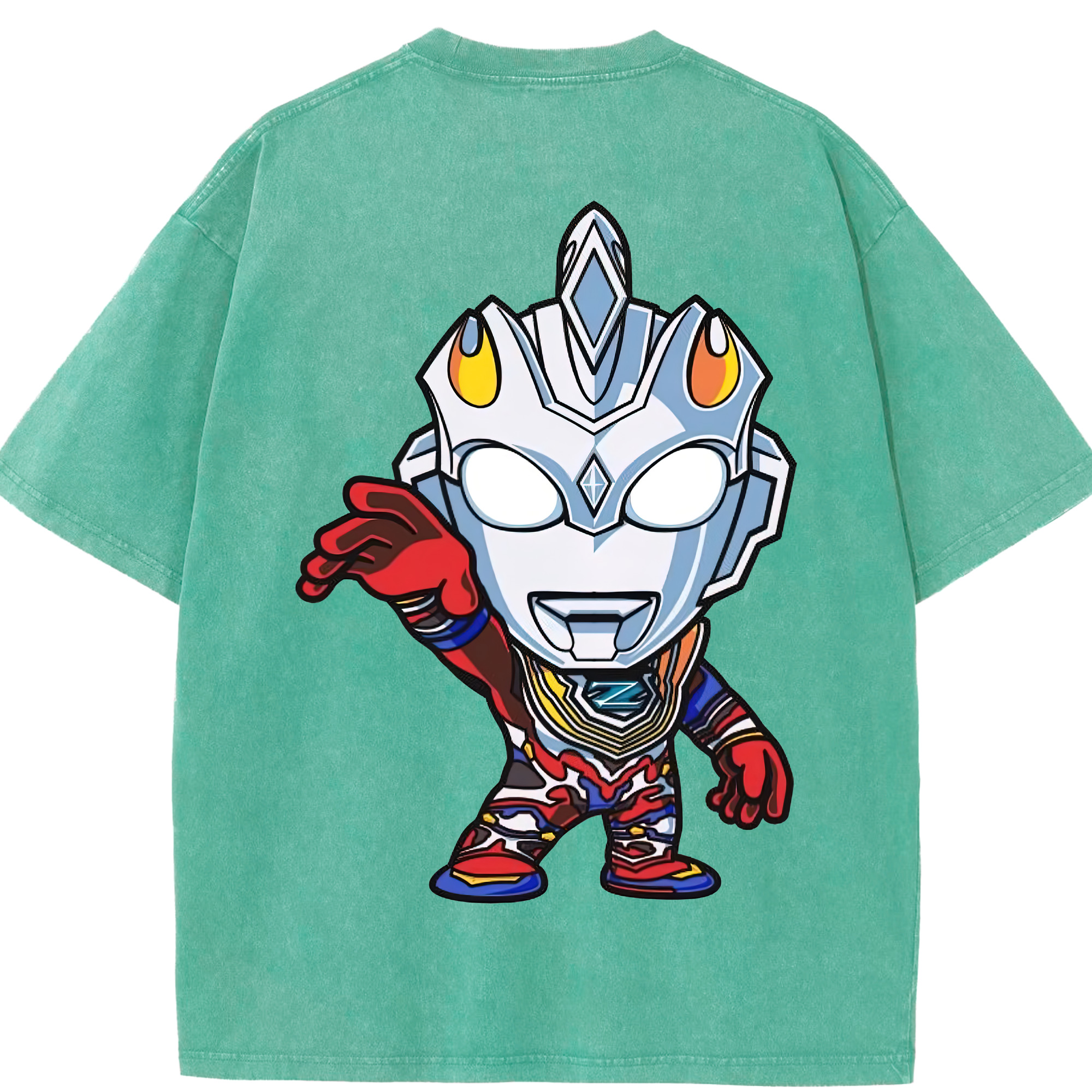 （画像用） ウルトラマン Ultraman 綿100% ヴィンテージ風 半袖Tシャツ（背面プリント）